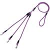 3 Way Dog Leash 3-in-1 Couplers Nylon Pet Traction Rope With Ergonomic Handle For Outdoor Dog