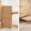 Hand Woven Foldable Storage Box Large Capacity Woven Storage Bin Imitation Rattan Basket  Closet