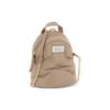 Maison Margiela Glam Slam White Logo Tag Zip Closure Ruched Napa Leather Shoulder Crossbody Bag Women bags Beige S56WA0014P4300T2070