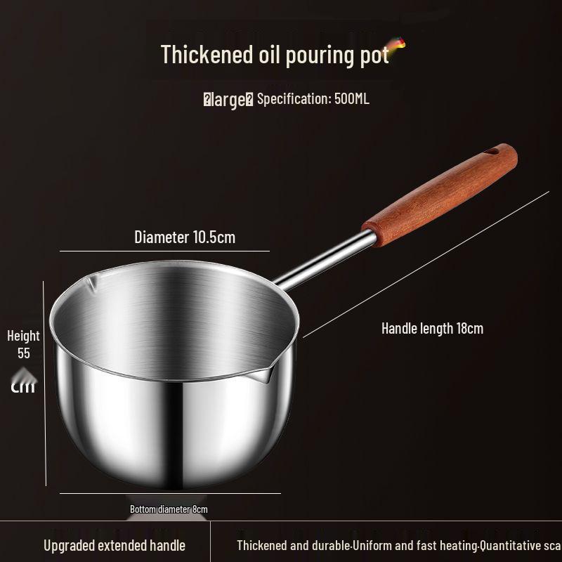 Stainless Steel Multi-functional Oil Splatter Pot for Home Use