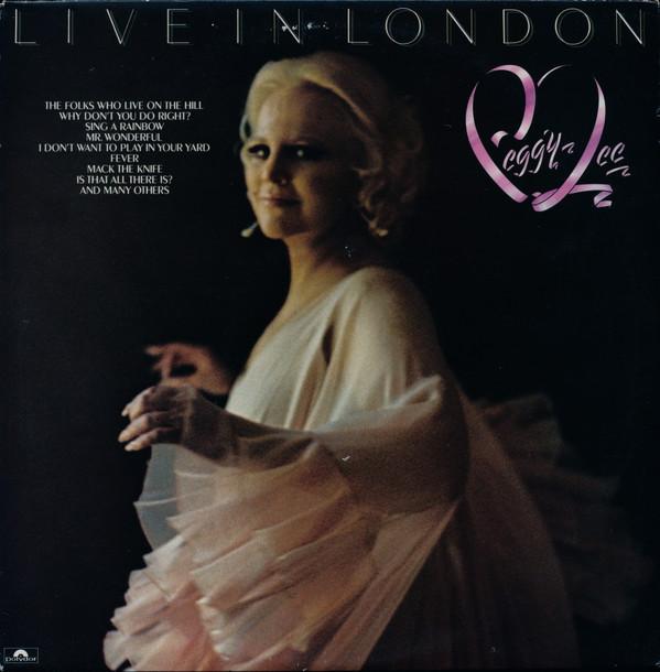 

LP Record PEGGY LEE Live In London 2383448 POLYDOR 1977 UK Jazz Used