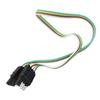 6/12/24V Trailer Wire Extension 4-Way 4 Pin Plug Connector For US Vehicles and Trailers Using Standard 4-way Flat Wiring Systems
