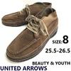 UNITED ARROWS B&Y Suede Chukka Boots Brown Size 8 (26.0cm)(USED)