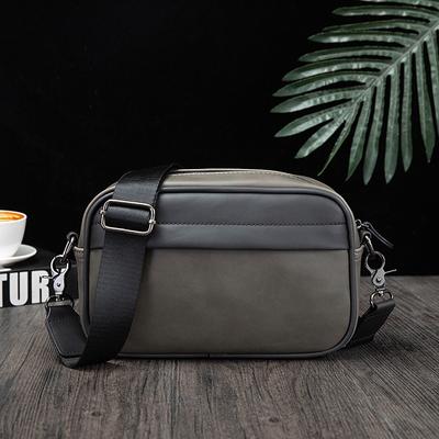 Módní pánská crossbody taška Retro jednobarevný malý batoh Ležérní taška přes rameno na mobilní telefon Muži