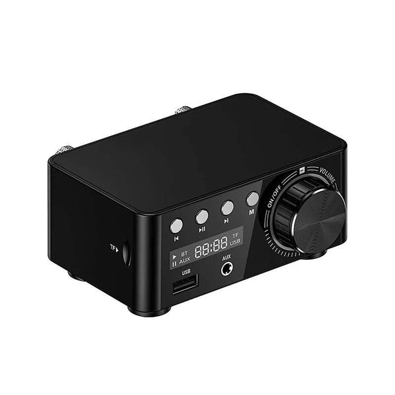 Audio HiFi Bluetooth 5.0 Power Class D Amplifier TPA3116 Digital Amp 50W*2 Home Audio Car Marine USB/AUX IN Theater Amplifiers