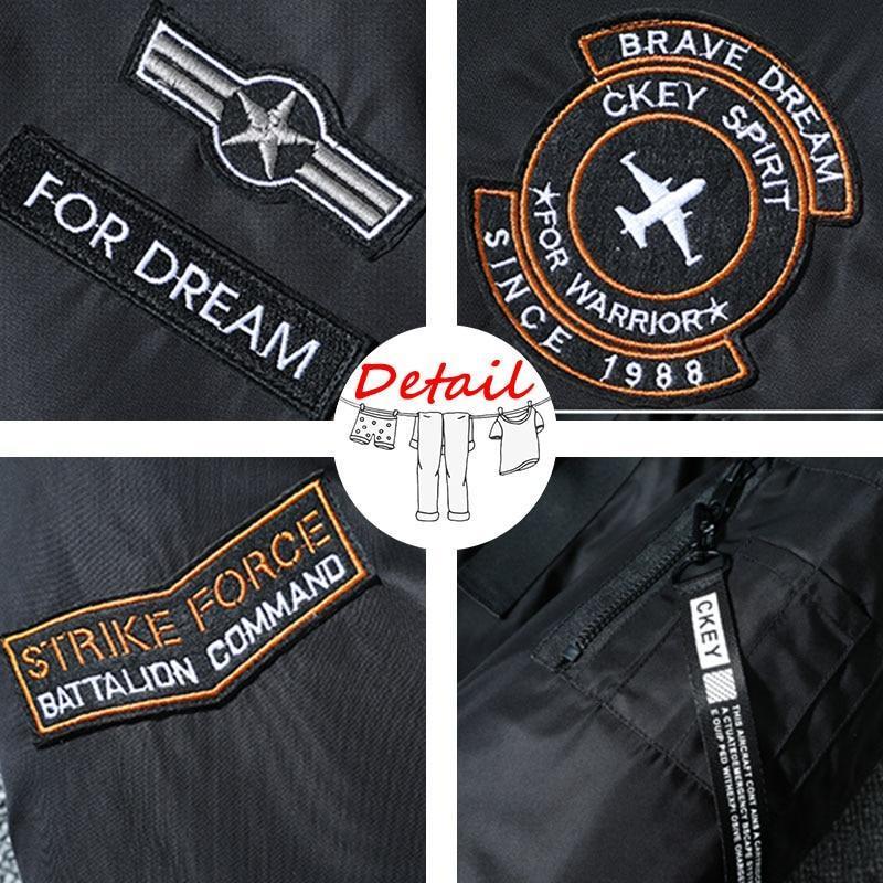 Giacca Locomotiva Uomo Primavera Autunno Giacca a Vento Cappotto da Pilota Militare Uomo Giubbotti Antivento Cargo Taglia Plus Giacca Casual