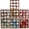 Shatterproof Christmas Baubles Glitter Christmas Tree Topper Xmas Tree Hanging Ball  Holiday Party