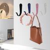 Metal Hook with Rubber Coating Heavy-duty Wall Hook Metal Wall Hooks for Easy Organization Coat Towel Key for Bathroom for Small