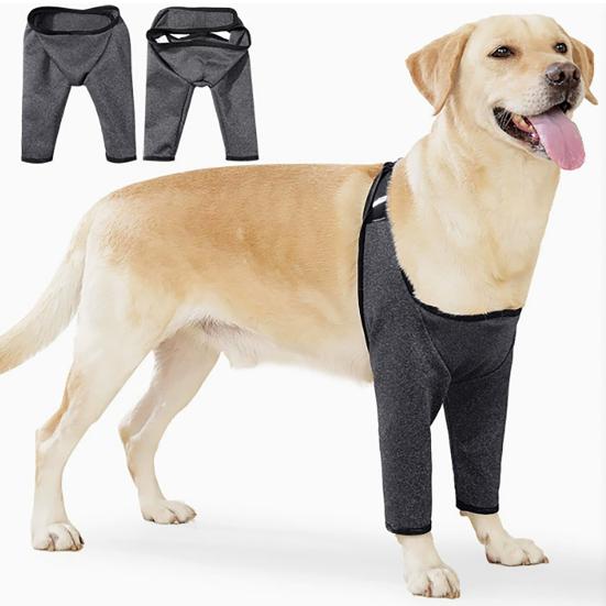 Dog Elbow Protector Front Leg Brace for Wound Care Prevent Licking Joint Support Bandage Breathable Elbow Pads for Dogs