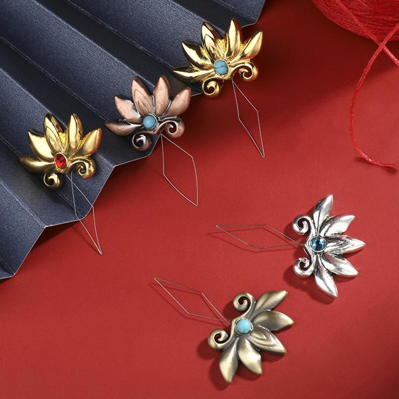 Flower Needle Threader Alloy Flower Hand Wire Loop Retro Luxury Hand Machine Sewing Tool For Hand Sewing Embroidery Handicraft