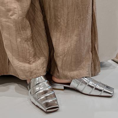 Designer Stil Sommer Über Zehen Damen Pantoletten Hausschuhe Mode Flach Slipper Slide Damen Elegant Party Kleiderschuhe