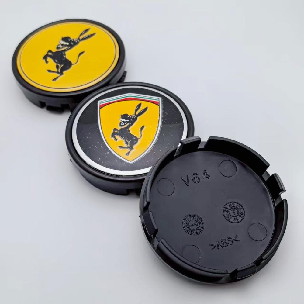 AABJE1 4pcs 64mm Donkey Logo Emblem Badge Car Wheel Center Cap Wheels Hubcaps Rims Center Dust Cover Car Styling Accessories for Volvo
