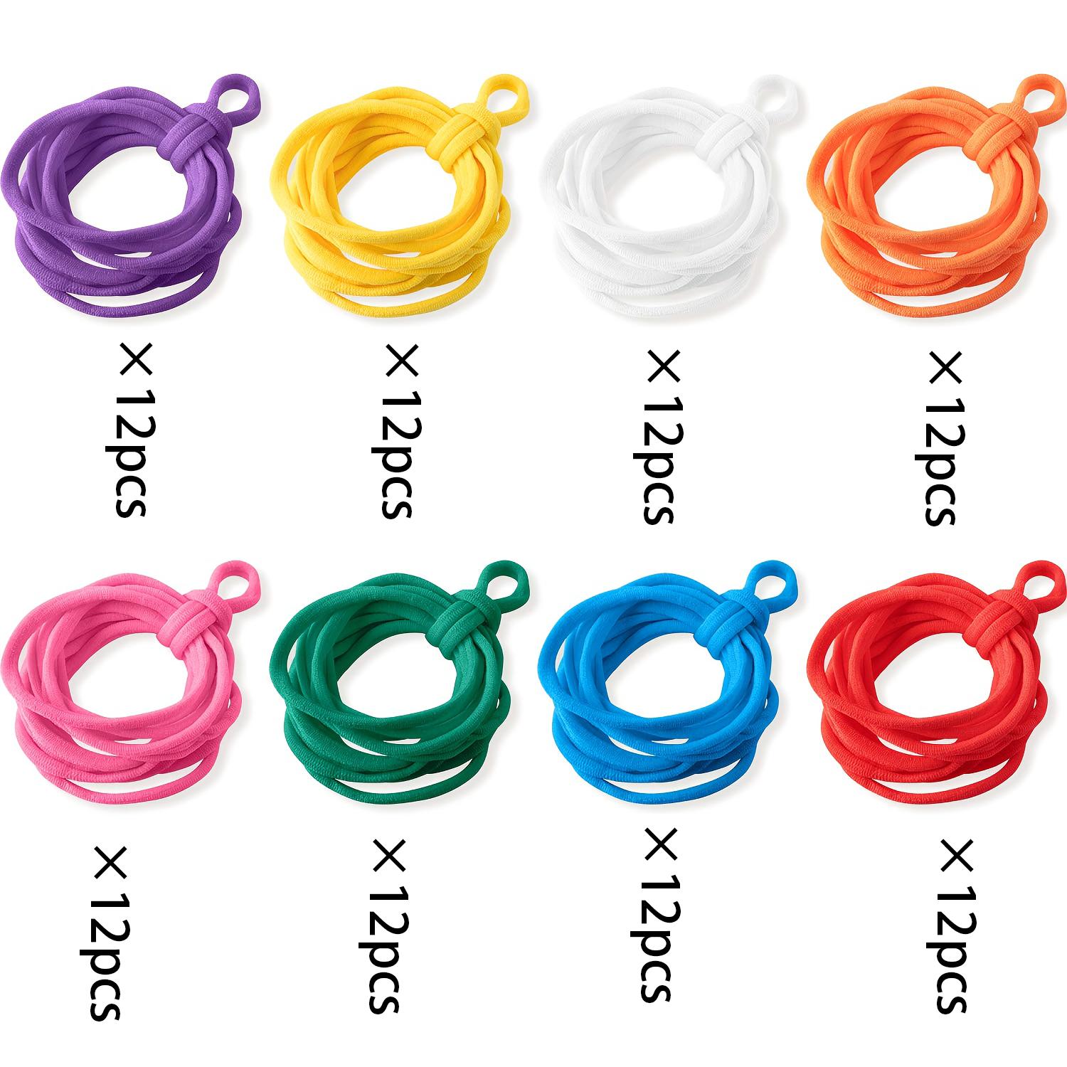

Elastic rope coil weaving Set Crochet Multicolored Diy Handmade Arts and Crafts String Tool Kids Gift