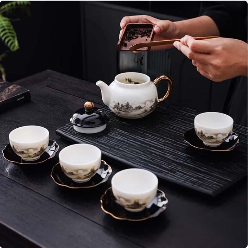 

Tang Hui Jade Ceramic Kung Fu Tea Set
