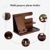 Solid Wood Phone Stand Desktop Creative Storage Rack Multifunctional Hanging Watch Glasses Key Accessories
