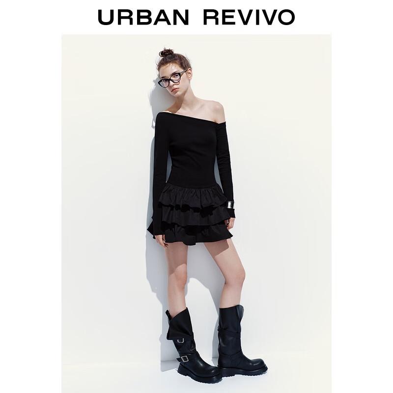 

UR Asymmetric Patchwork A-Line Dress XL