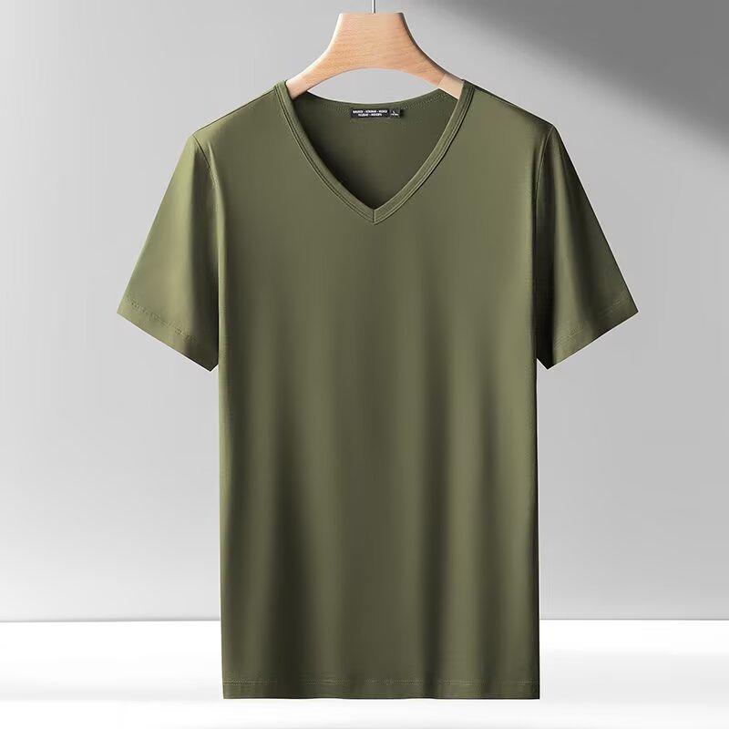 

Мужская дышащая летняя футболка с V-образным вырезом Ice Cool: Однотонный, Короткий рукав 3XL