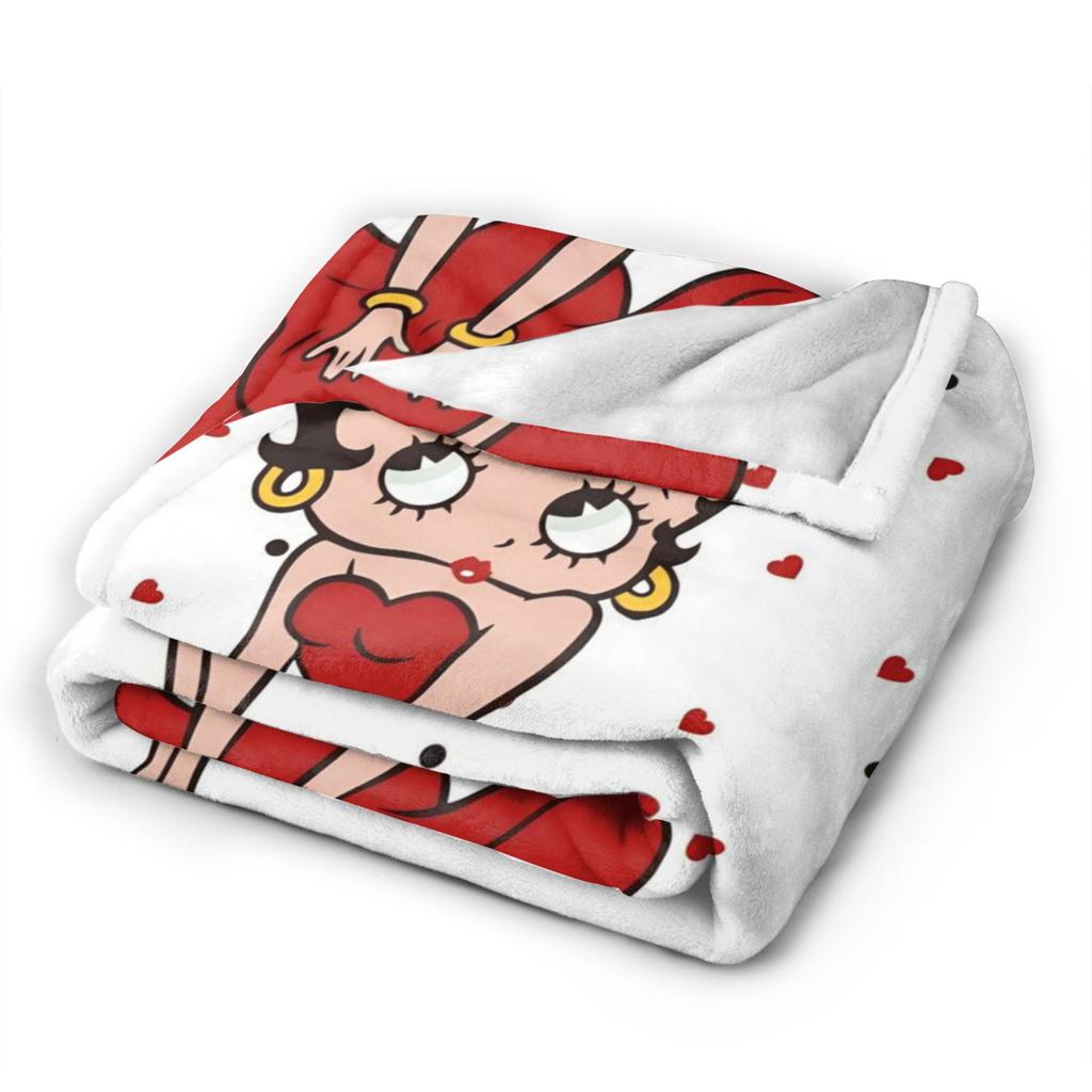 B-Bettys Boops Merch Blanket Super Soft Warm  Throw Blankets for Bed 50x60 Inches Multi-size Bedding Throws
