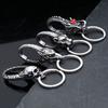 Sturdy Stainless Steel Keychain With Unique Dragon Head Designs Portable for Everyday Use and Fashion Accessory