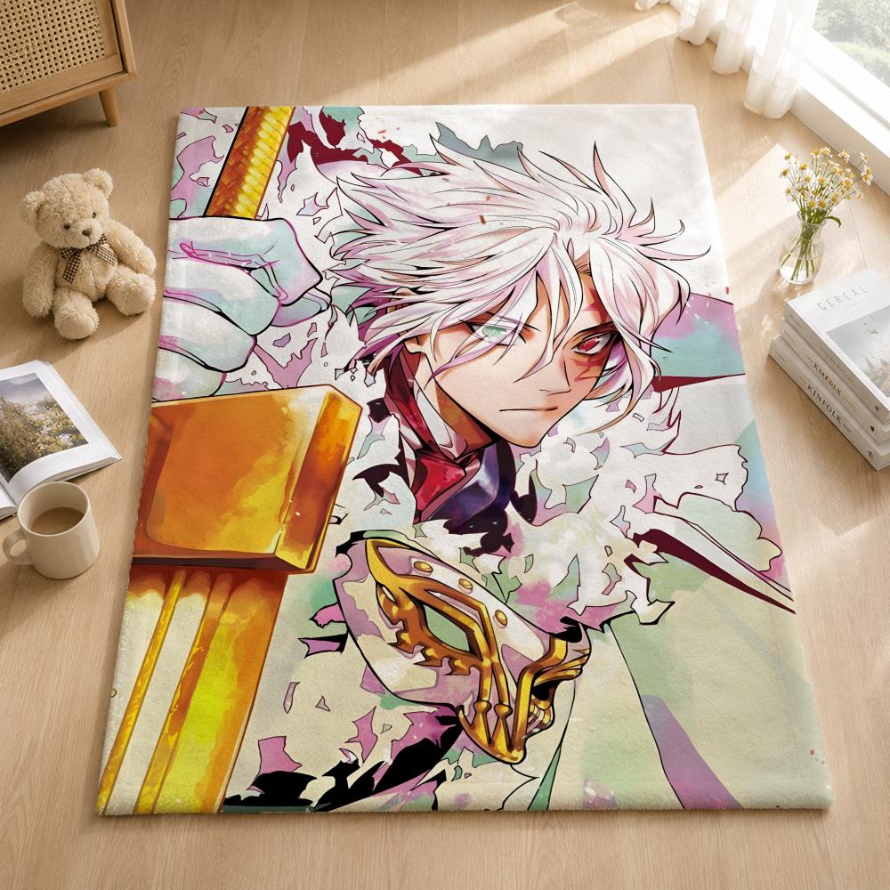 Anime D-DGray man Throw Blankets Soft Warm Flannel Blanket Bedding for Bed Living room Home Sofa