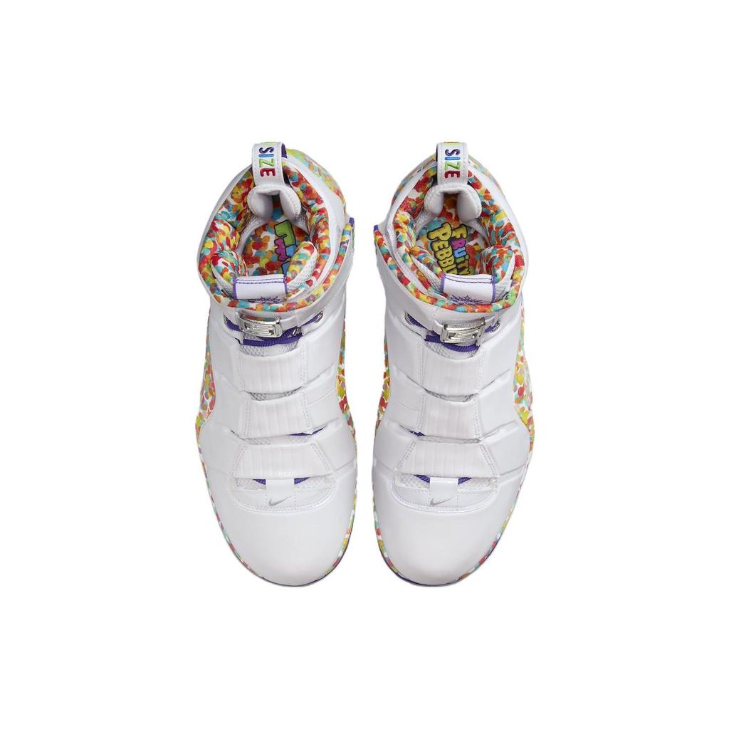 Nike Zoom LeBron 4 Fruity Pebbles 2024 Men Sneakers White True-Red Mean-Green DQ9310-100