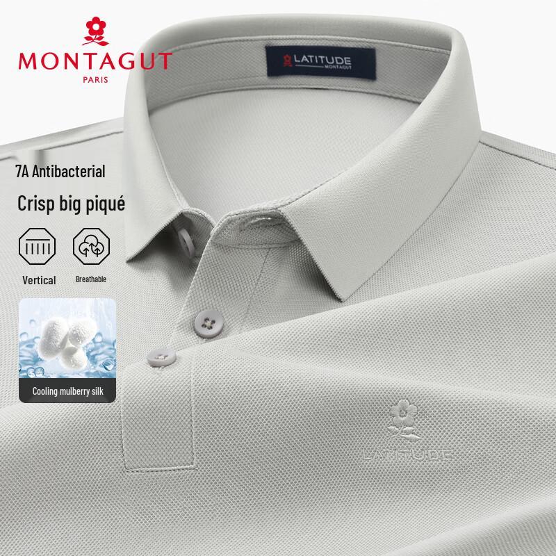 MONTAGUT Pánské letní polo tričko ze směsi hedvábí Ice-Cool