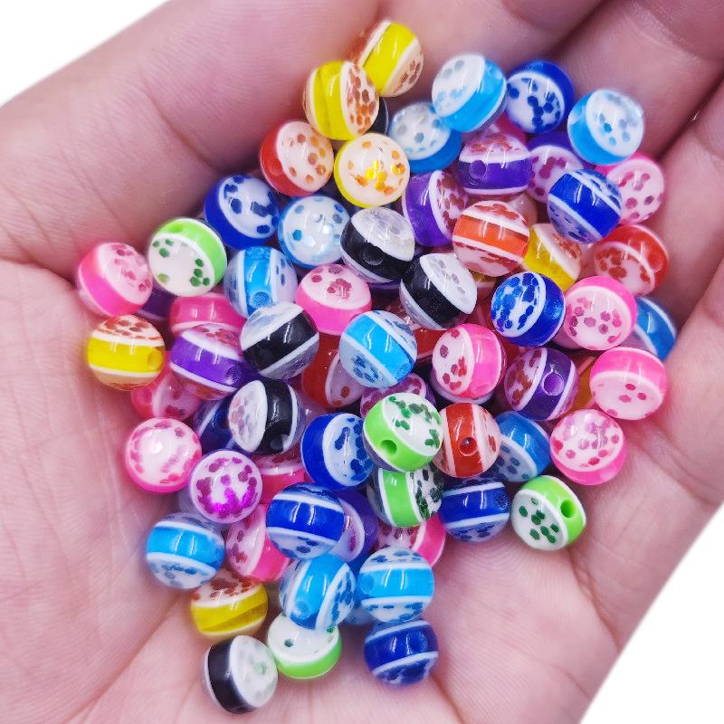 10/20Pcs Cylindrical Stripe Rainbow Loose Beads DIY For Jewelry Making Pendant 10/20Pcs Cylindrical Stripe Rainbow Loose Beads DIY For Jewelry Making Pendant
