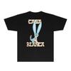 CASA Casablanca Short Sleeve T Shirt Couples Star Castle Letter Print Casual Loose Fit