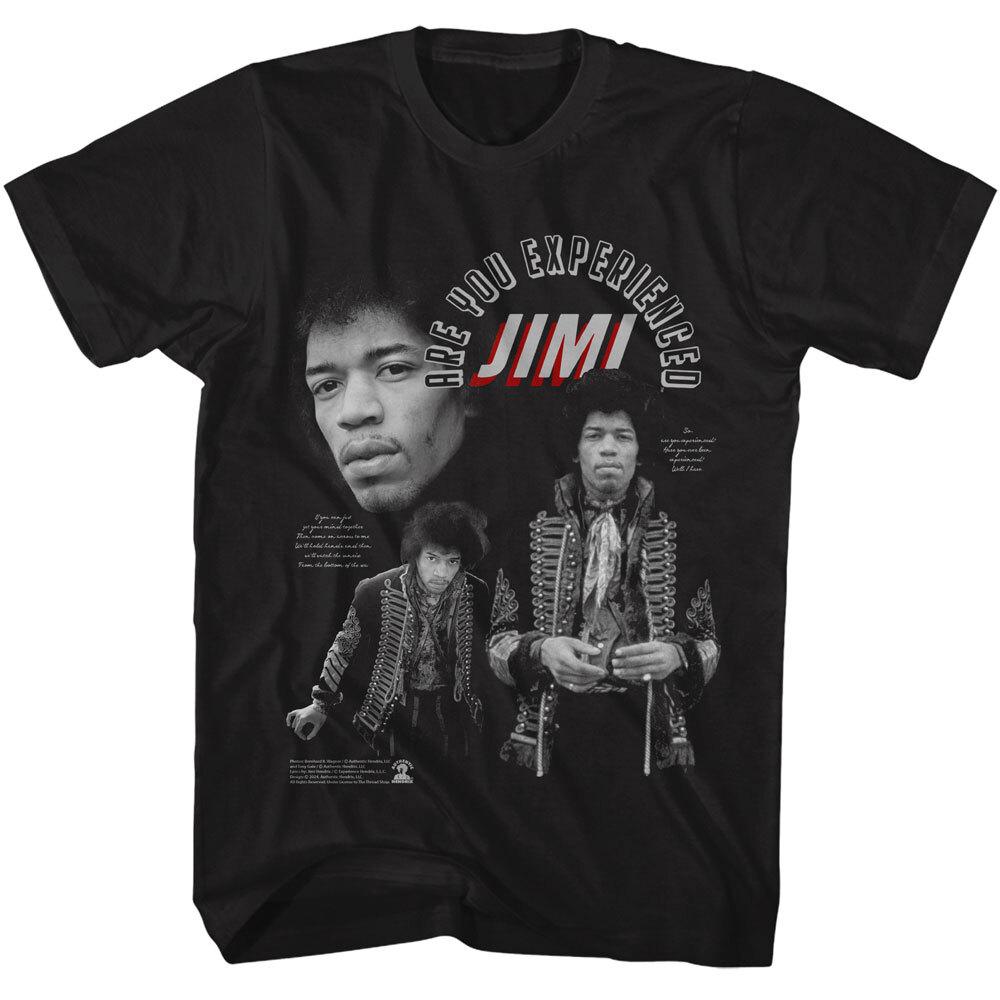 Jimi Hendrix Authentic T-Shirt 1969 Are You Experienced Rock Music Mens Black Unisex T-Shirt M