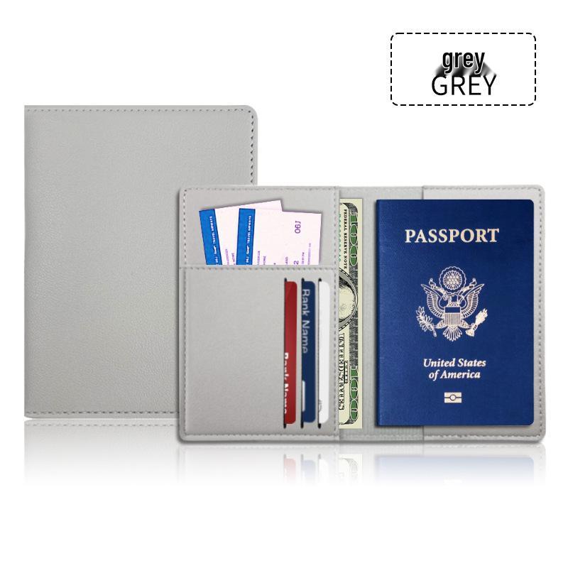Customizable PU Leather Passport Holder Set with Multi-card Slots and Durable Protection