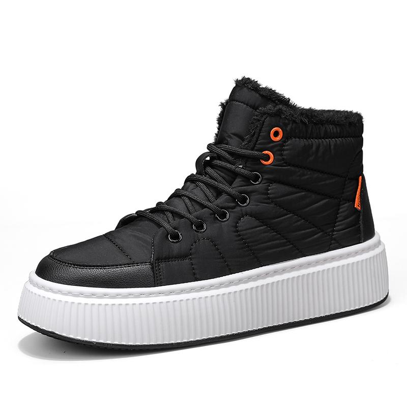 Модные черные уличные ботинки ручной работы с высоким берцем — фото 6