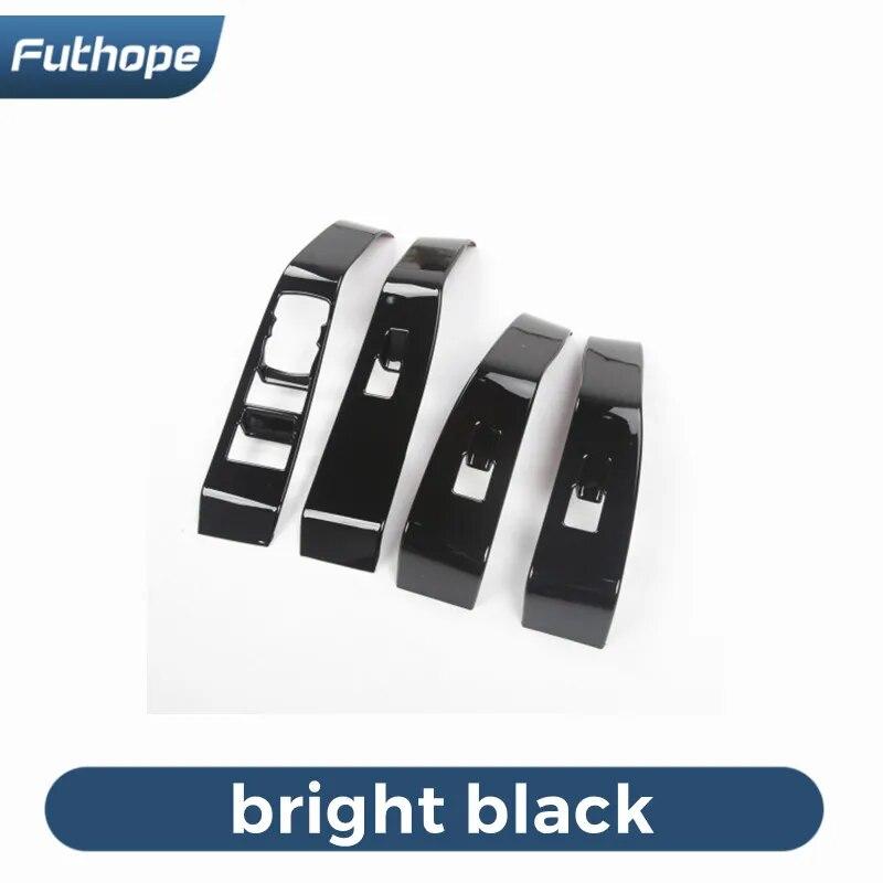 

Наклейка на подъемную панель Futhope из углеродного волокна для Ford Mustang MACH-E 2022, подъемная панель, крышка переключателя двери, окна, накладка Bright Black