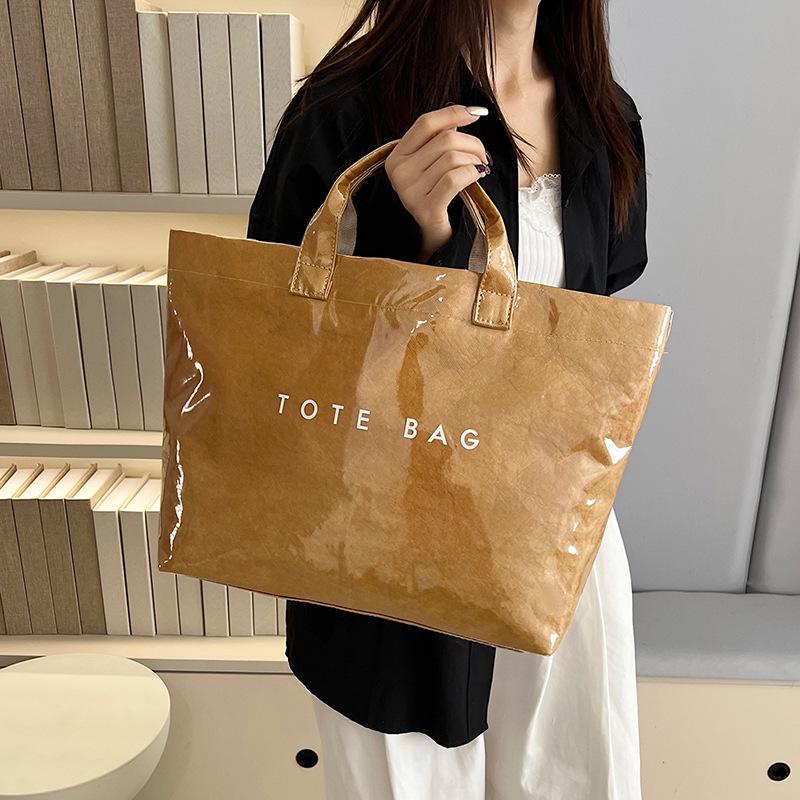 Borsa Tote da Donna di Alta Gamma in Carta DuPont: Borsa a mano casual di grande capacità, elegante e versatile