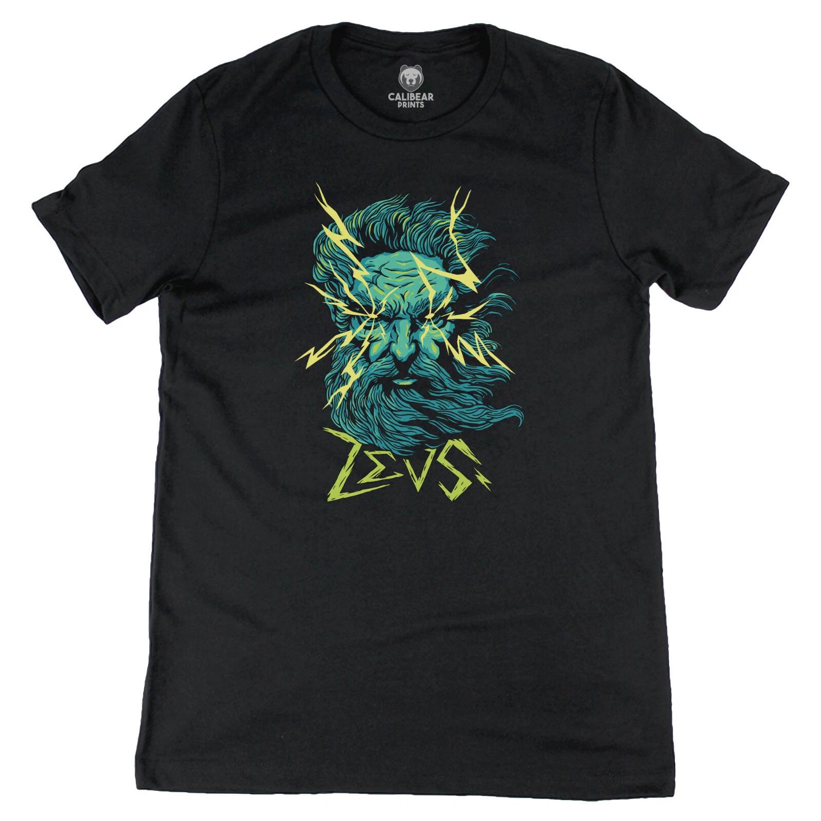 Zeus God of Thunder Greek Mythology Graphic Art Tee Novelty T shirt S
