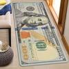 Kreativer 100-Dollar-Schein Design Rutschfester Läuferteppich - Perfekt für Schlafzimmer, Küche, Waschküche & Flur Dekoration Willkommensmatte für Zuhause