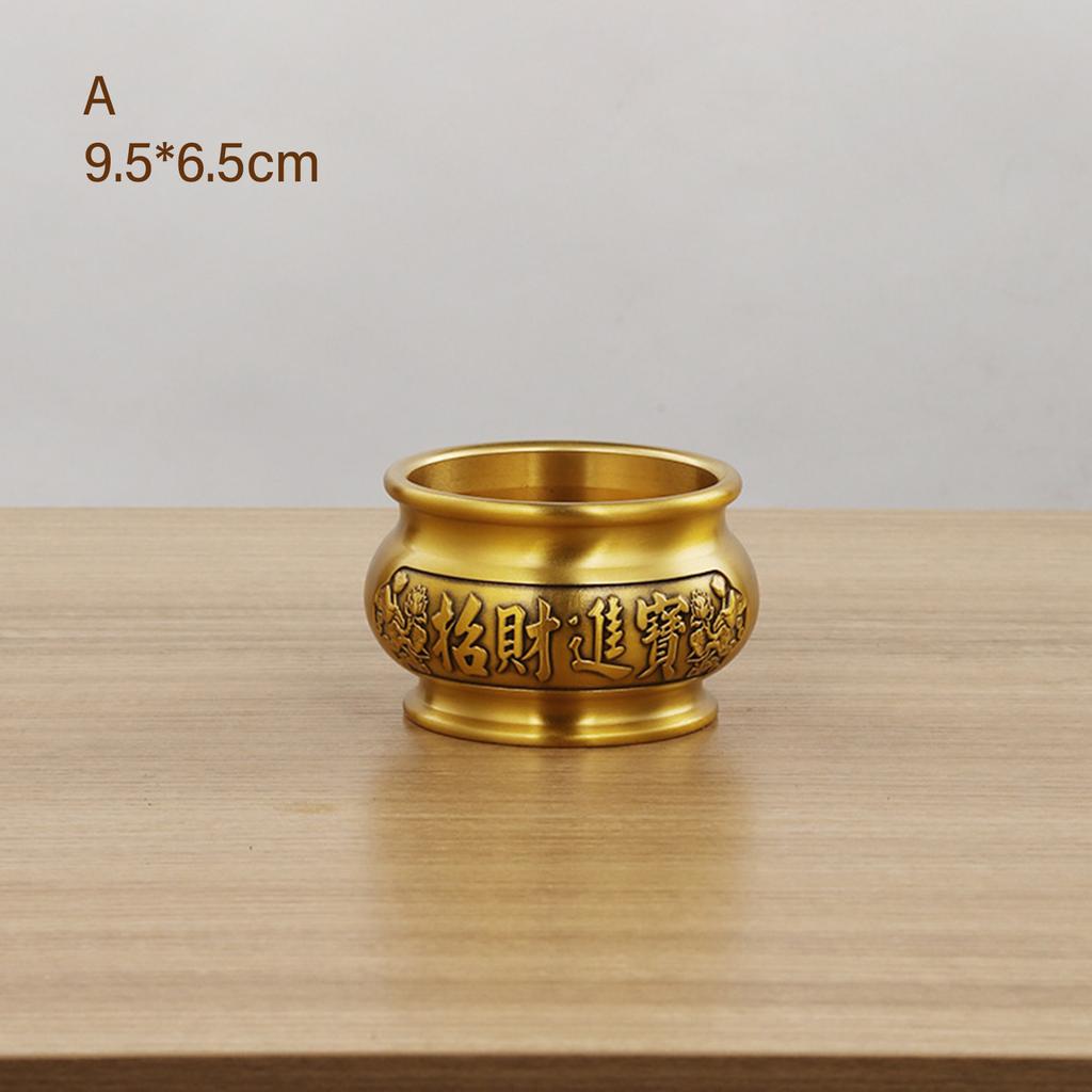 Vintage Brass Incenses Holders for Luck Chineses Styles Carving Incenses Burners Home Decoration Craft for Prosperity