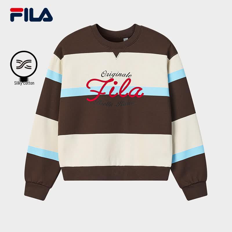Fila Women's Striped Color-Block Pullover Sweatshirt