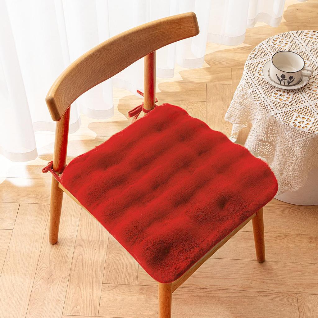 Plush Rabbit Winter Seat Cushion – Thick, Warm, and Comfortable for Long Sitting
