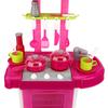 Simulation Kitchen Toy Set Children Cooking Tableware Toys with Light Sound Effect