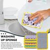 5pcs Multifunctional Kitchen Cleaning Sponge Brush Kitchen Dish Pot Washing Cloth Double-sided Towels Strong Decontamination