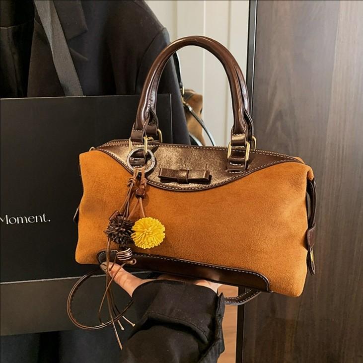 Urban Style Pu Leather Satchel Bag With Zipper Pocket For Daily Use