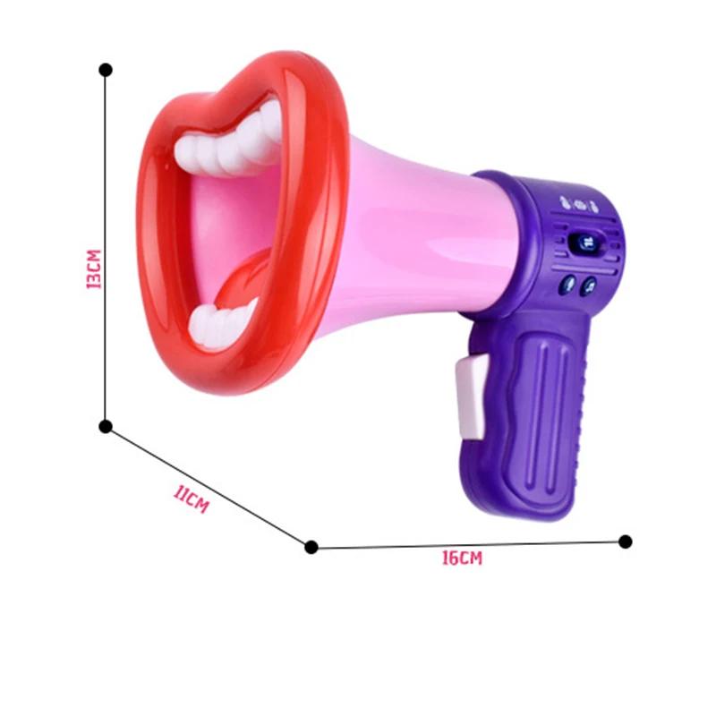 Kids Party Game Big Mouth Funny Megaphone Recording Toy Voice Changer Horn Children Speaker Handheld Mic Vocal Toys Jokes Gifts
