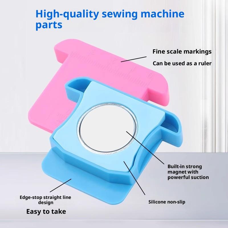 Magnet Lock Stitcher Sewing Machine Accessories New Multi-Purpose Magnet Gauge Edge Polygonal Anti-Curling Plastic Positioner