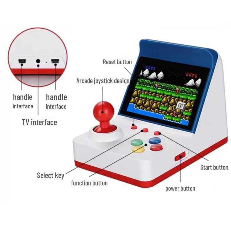 Retro Handheld Mini Joystick Console: Plants Vs. Zombies Series with Dual Controllers