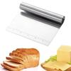 Manual Operation Pizza Scraper Scale Measurements Dough Cutting Tool Baking Pastry