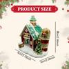 Christmas Village House Figurine Tabletop Decoration Jewelry Box Zinc Alloy Micro