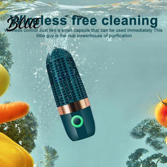 Kitchen Gadget for Produce Portable OH-Ion Fruit and Vegetable Washer Type-C Rechargeable Wireless Deep Cleaning Device Fruits Food Purifier Cleaner
