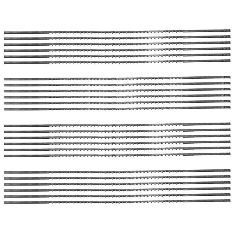 ABWR-Scroll Saw Blades Plain End 5 Inch 24PCS 12 TPI Regular Tooth For Woodworking DIY