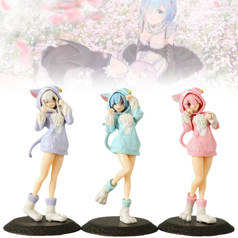 Stunning Pvc Rem And Ram Figurines From Rezero Anime With Captivating Design