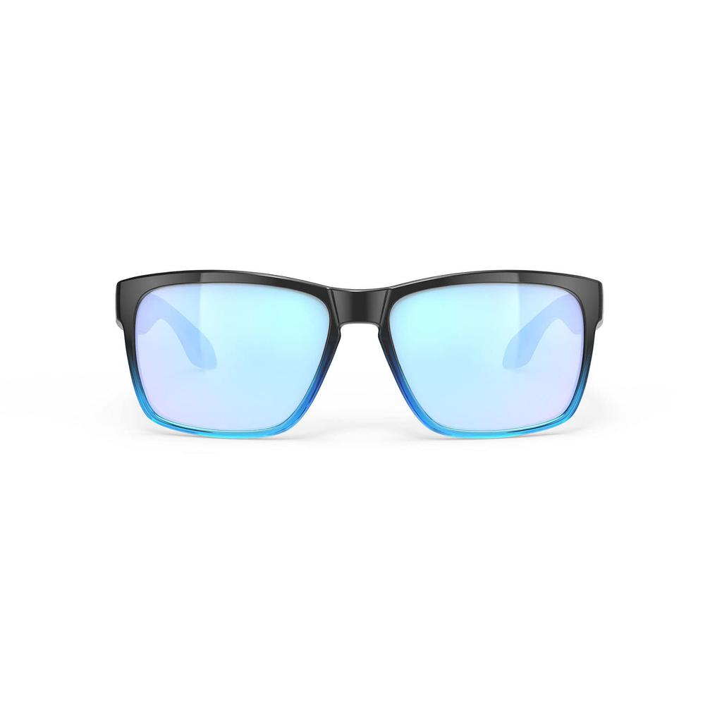 RUDY PROJECT Spinhawk Sunglasses Black Fade Crystal Azure Ice Lens width 60mm Bridge width 17mm Temple length 133mm Gloss/Multilaser SP316842-0010